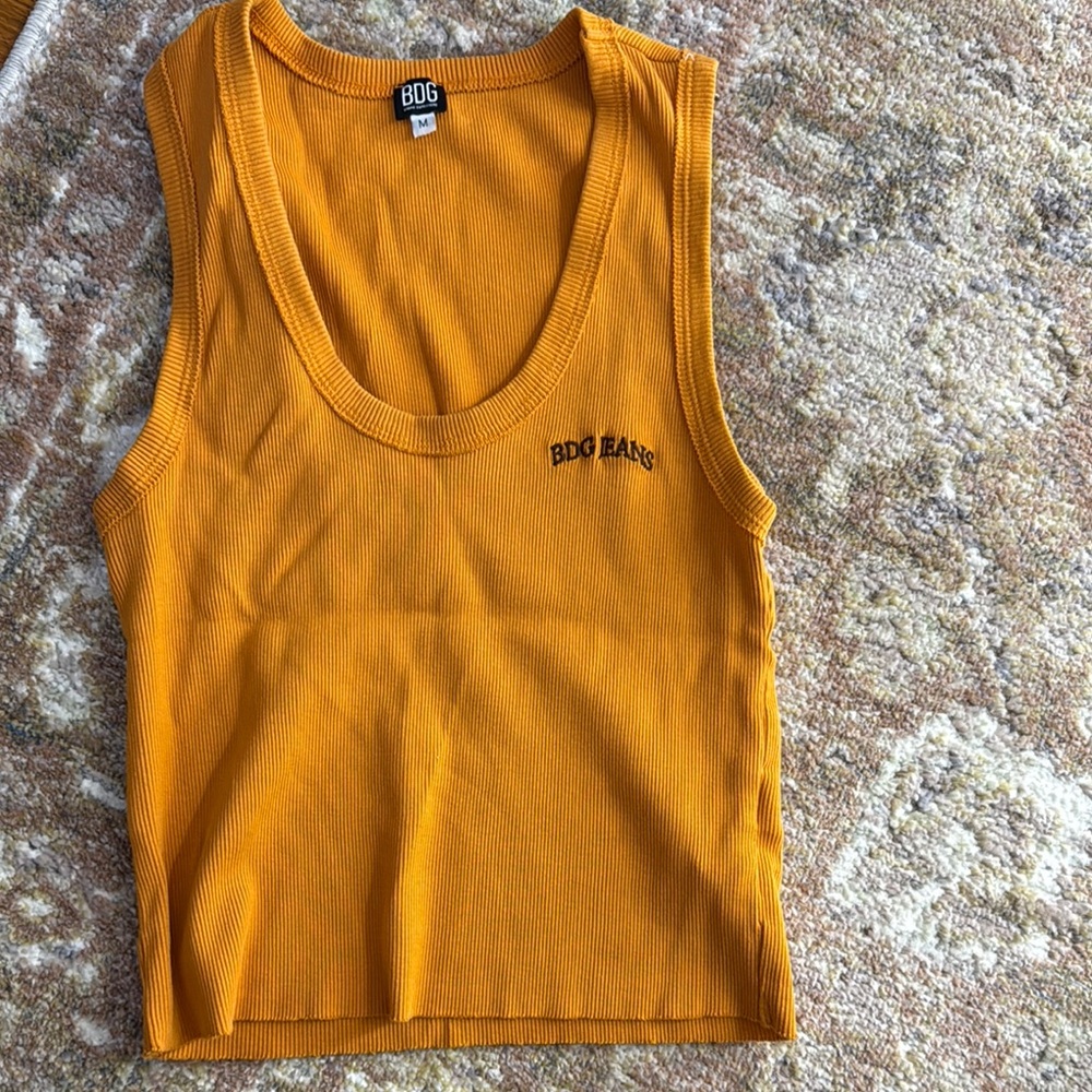 Orange BDG Jeans crop top